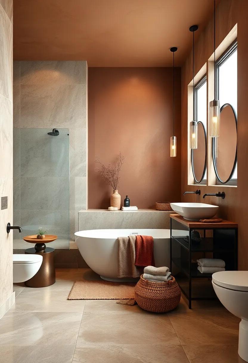 Warm Chocolate And Mocha Browns Creating Cozy And Intimate Bathroom Spaces