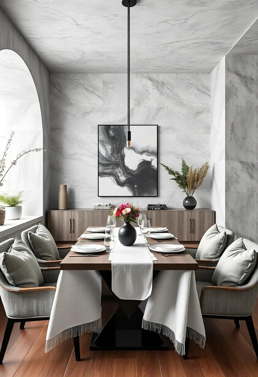 Black and White Photography Capturing Elegant Dining Moments and Sophisticated Simplicity