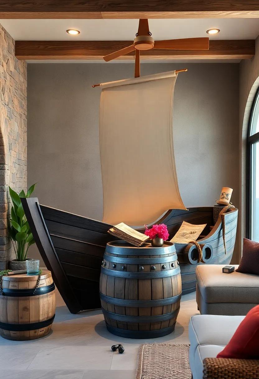 Furnishing The Play Structure With Nautical Barrels, Spyglasses, And Treasure Maps For Imaginative Play