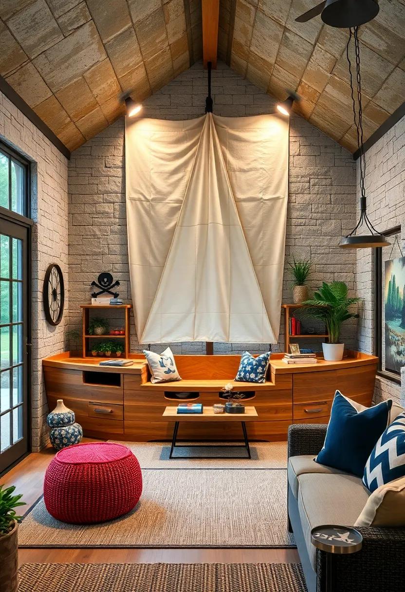 Building A Swashbuckling Crow's Nest Viewpoint Surrounded By Greenery And Open Sky