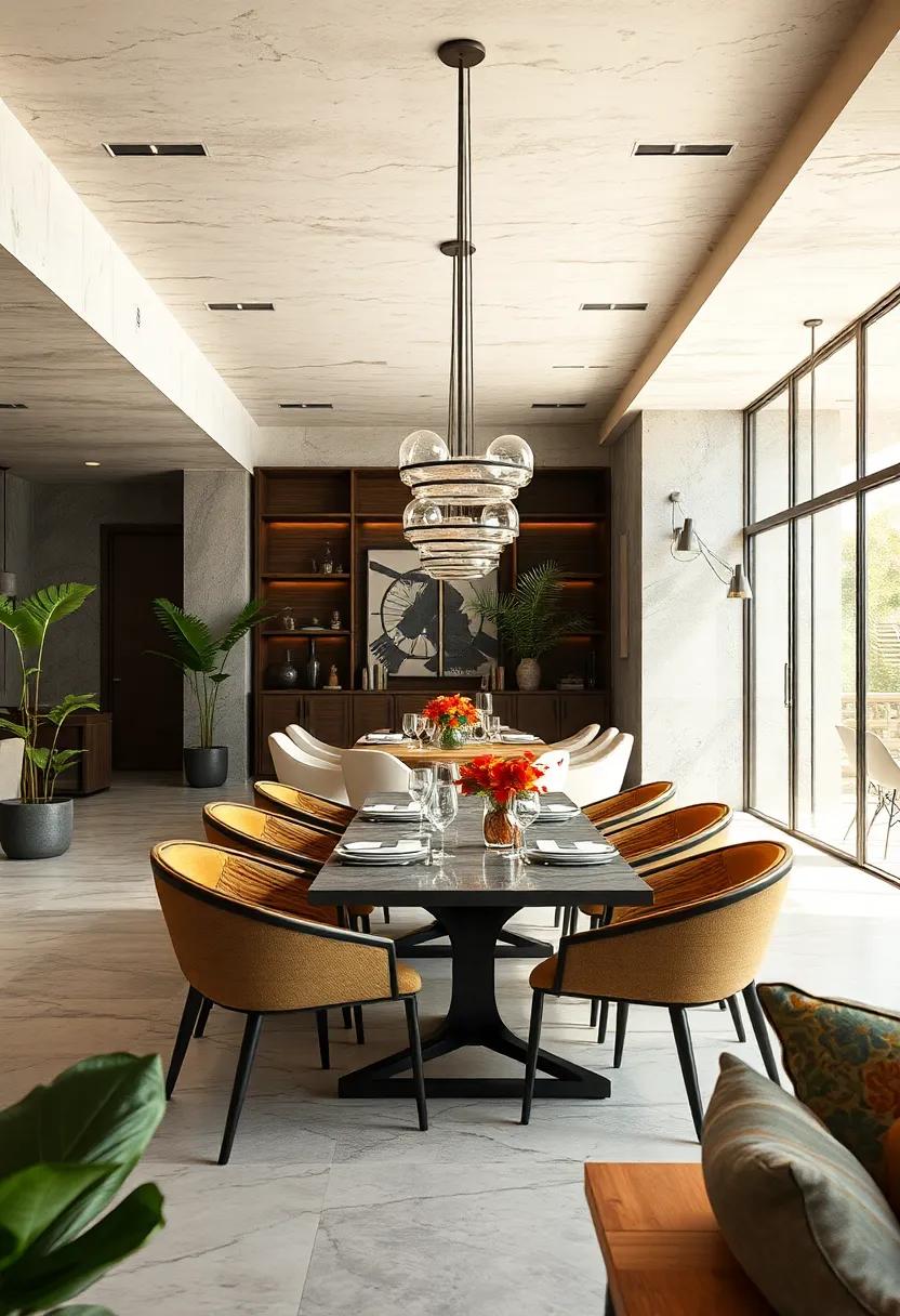 Combining Dining and Workspace Elements To Create a Cohesive Multi-Use Environment