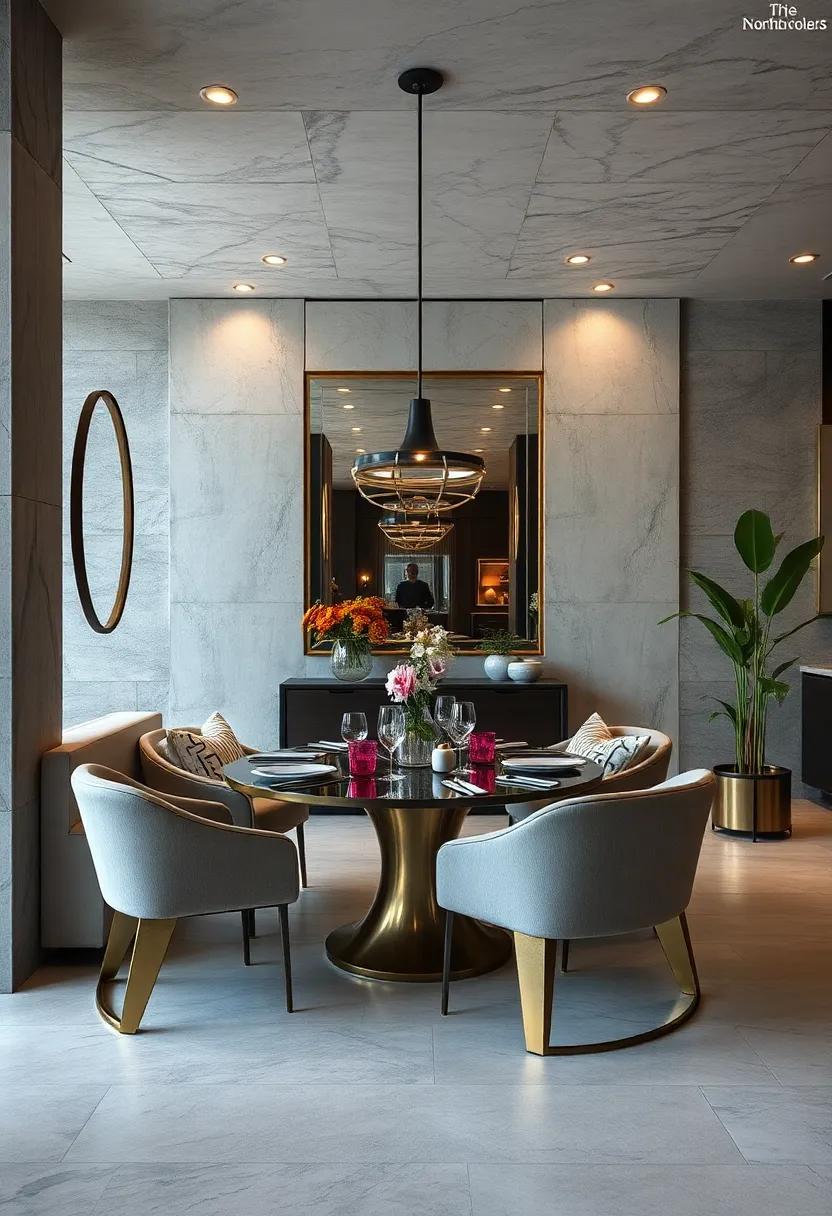 Using Mirrors and Reflective Surfaces to Visually Expand Compact Multi-Functional Dining Areas