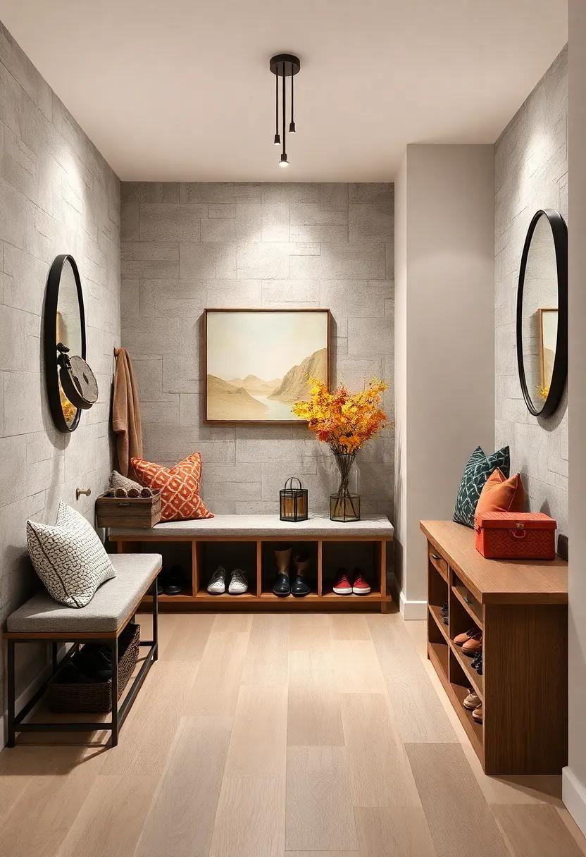 Compact Benches with Built-In Shoe Racks Offering Comfortable Seating and Practical Storage