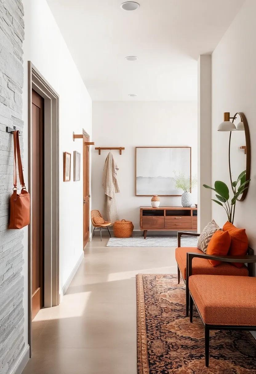 Leather Straps and Brass Fixtures Blending Elegance and Durability for Hanging Essentials