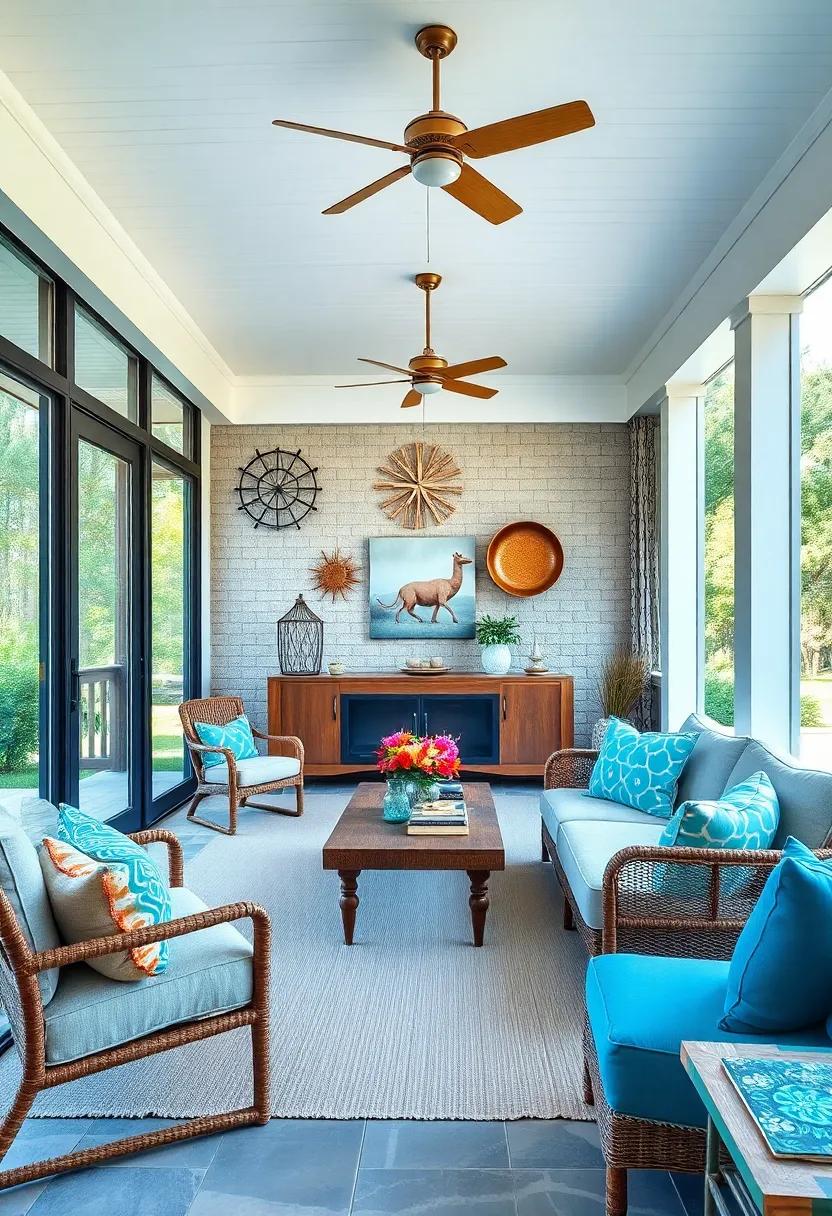 Adding Artistic Beach Inspired Wall Hangings And Sculptures For Visual Interest