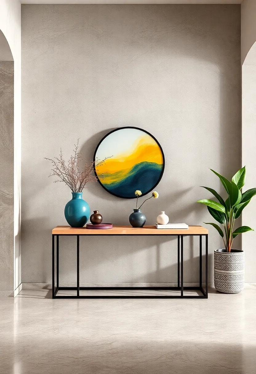 Console Tables with Slim Silhouettes Adorned in Bold Colors to Inject Personality and Style into Entryways