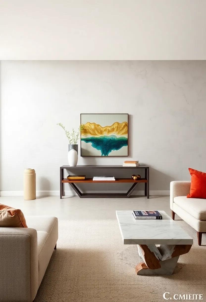 Sculptural Slim Console Tables Acting as Functional Art Pieces That Anchor Any Entryway Scene