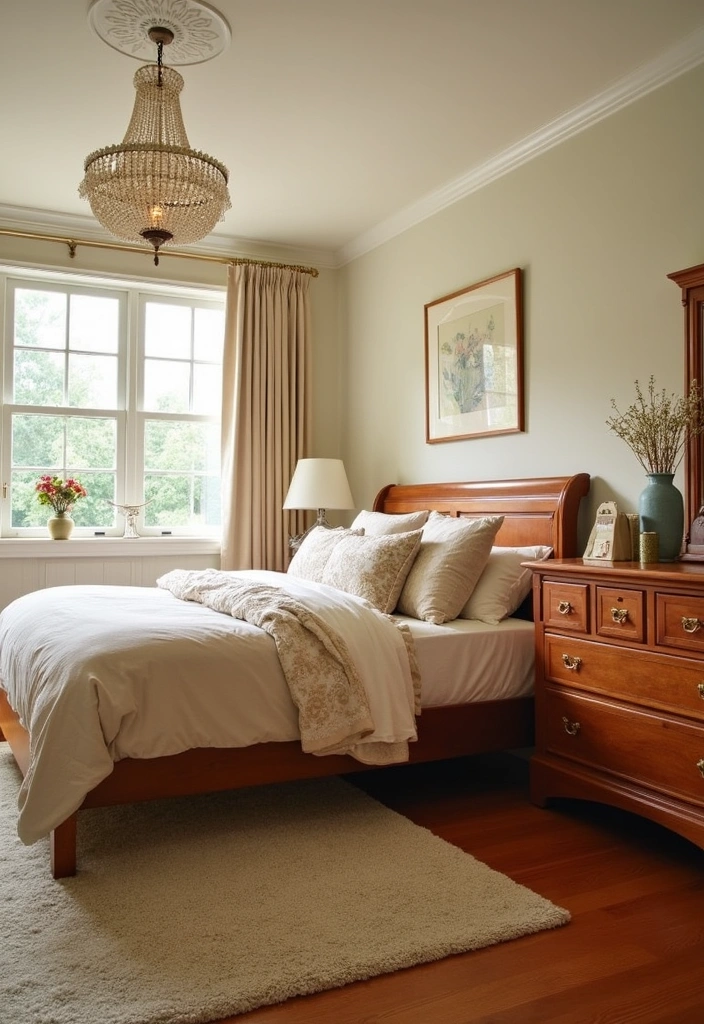Cherry Wood Furniture in Bedroom