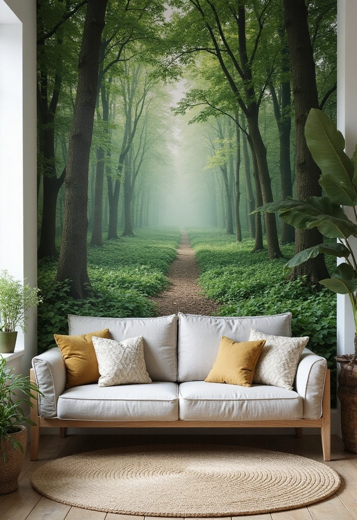 Nature-Inspired Fabric Wall Decor