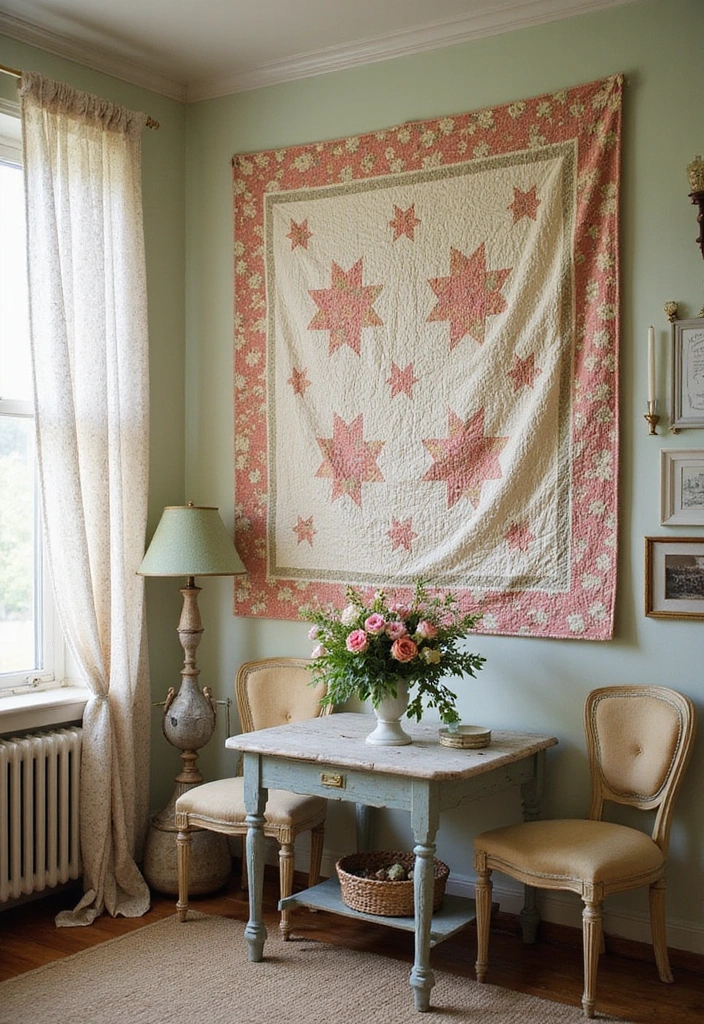 Vintage Charm Fabric Wall Decor