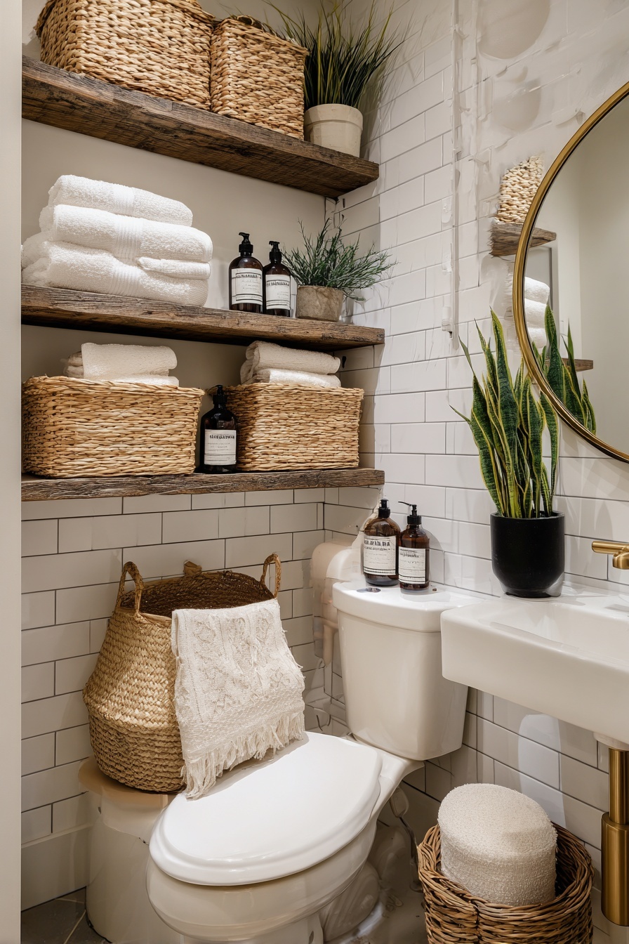 Maximize Vertical Storage with Over-Toilet Racks