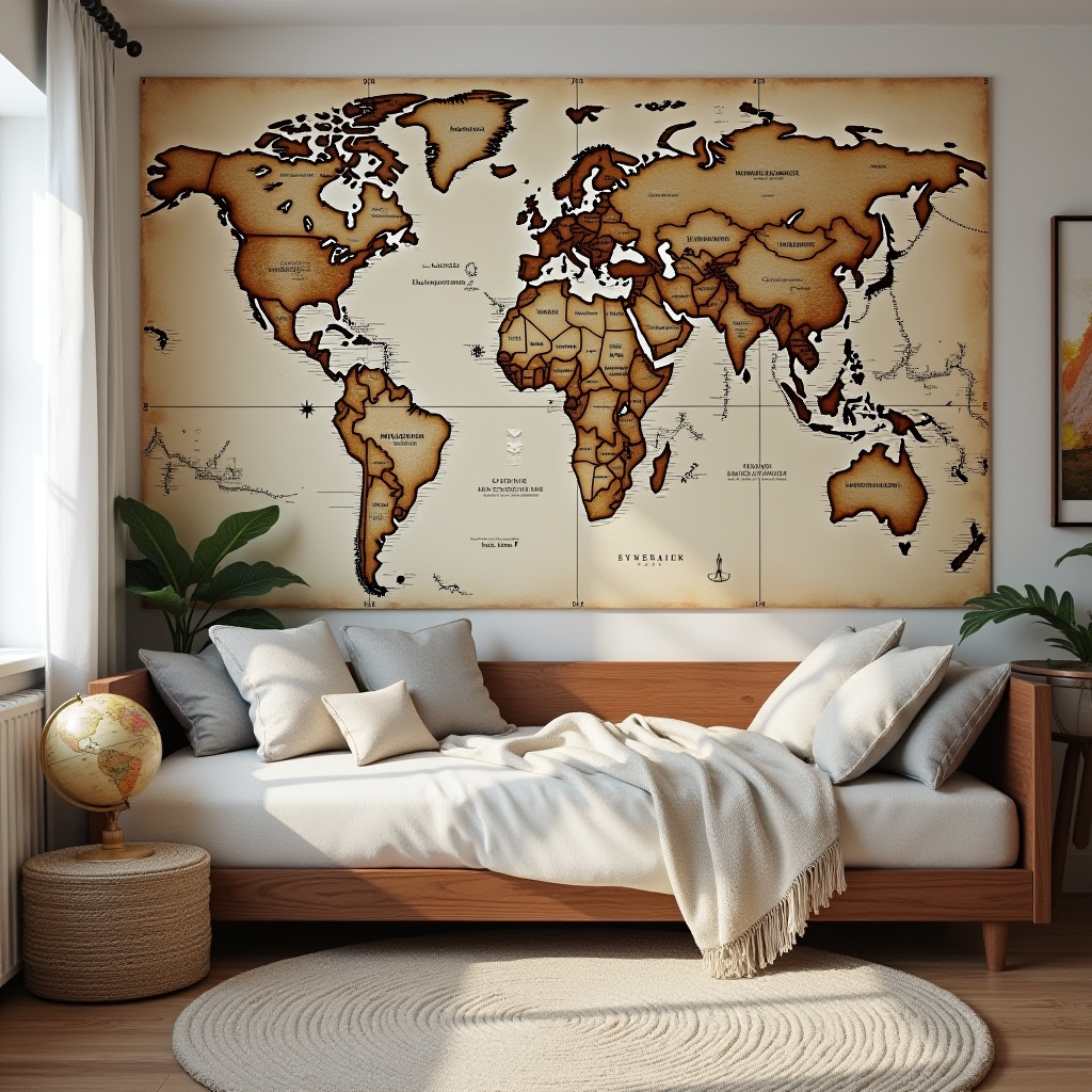 world traveler accent wall
