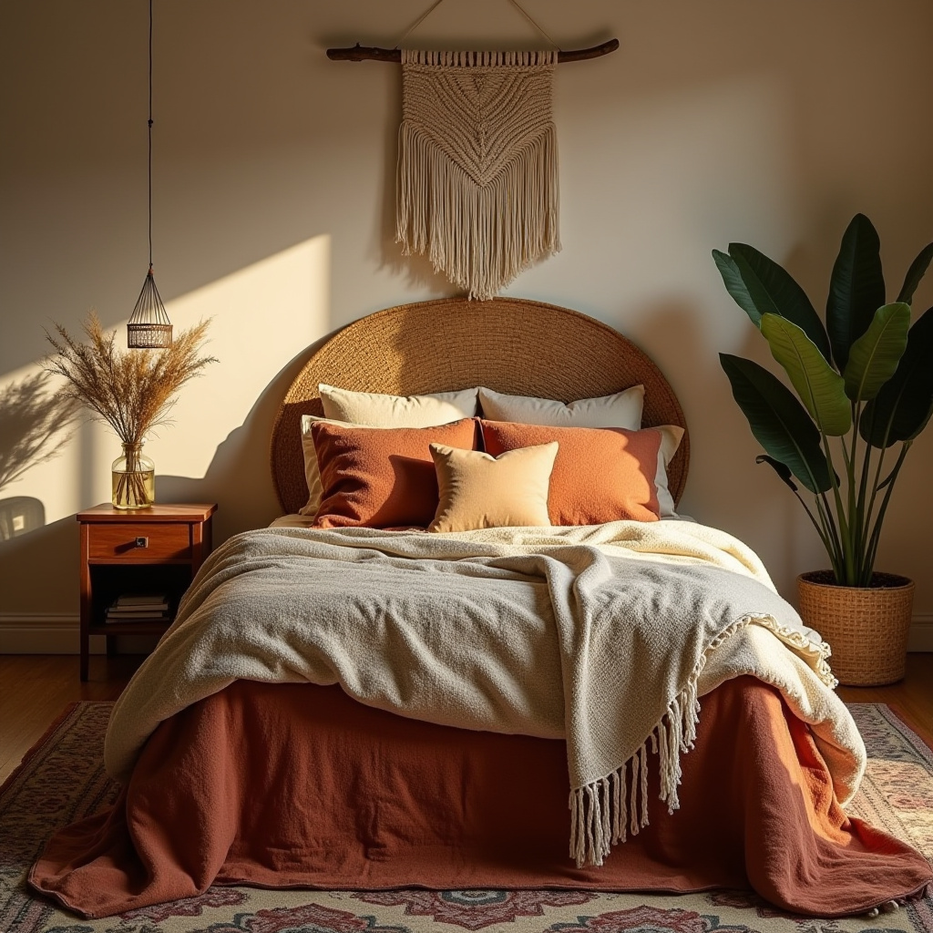 Bohemian style bedroom