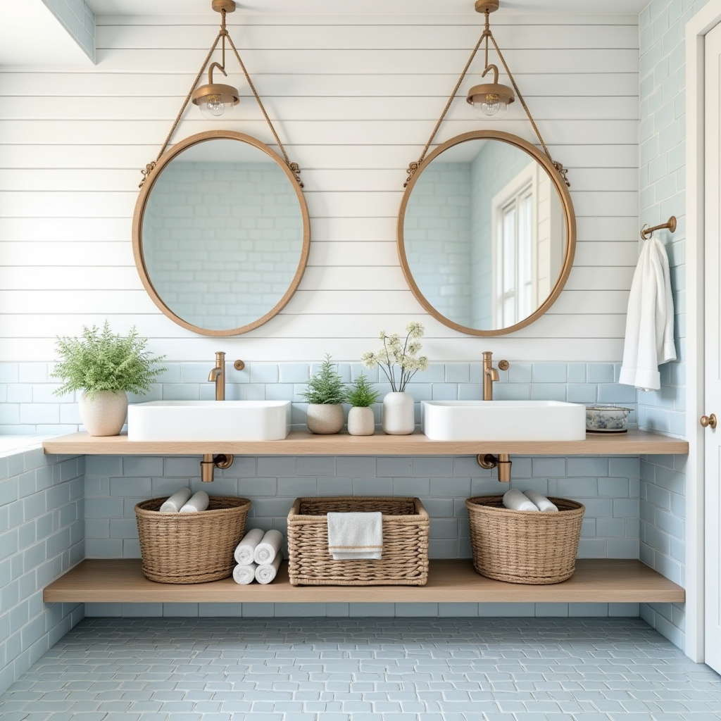 Coastal bathroom design