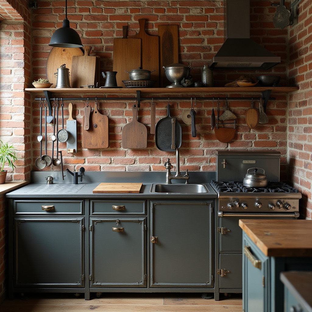 industrial antique kitchen