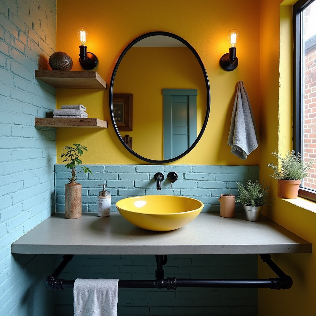 yellow and blue bathroom 11