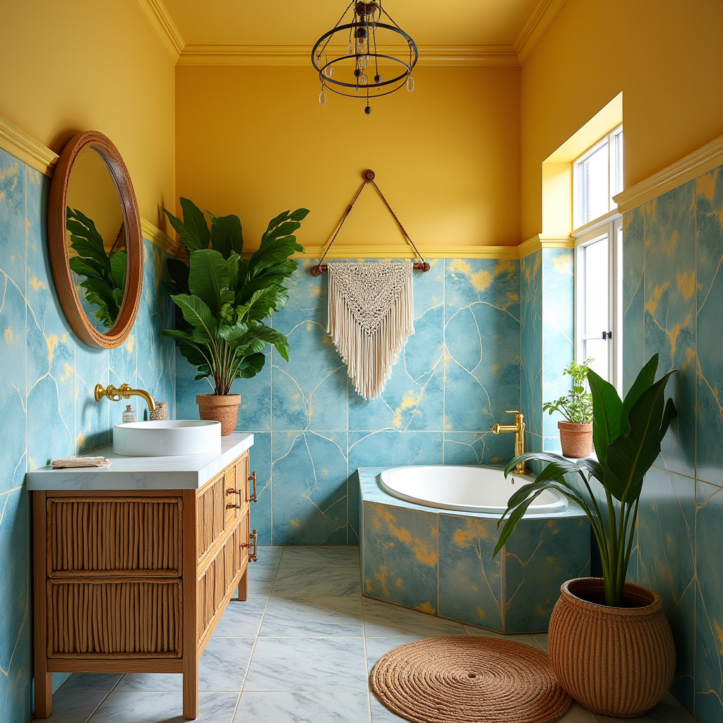 yellow and blue bathroom 14