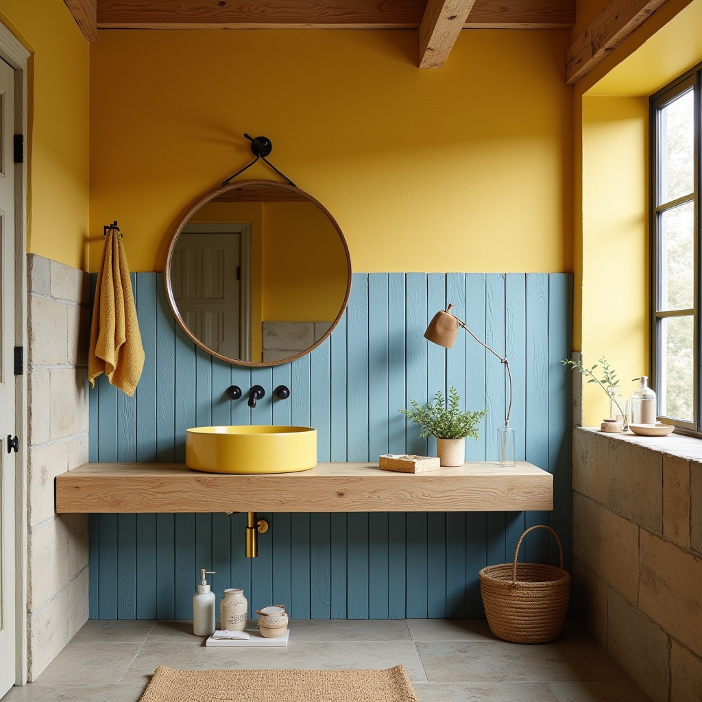 yellow and blue bathroom 24