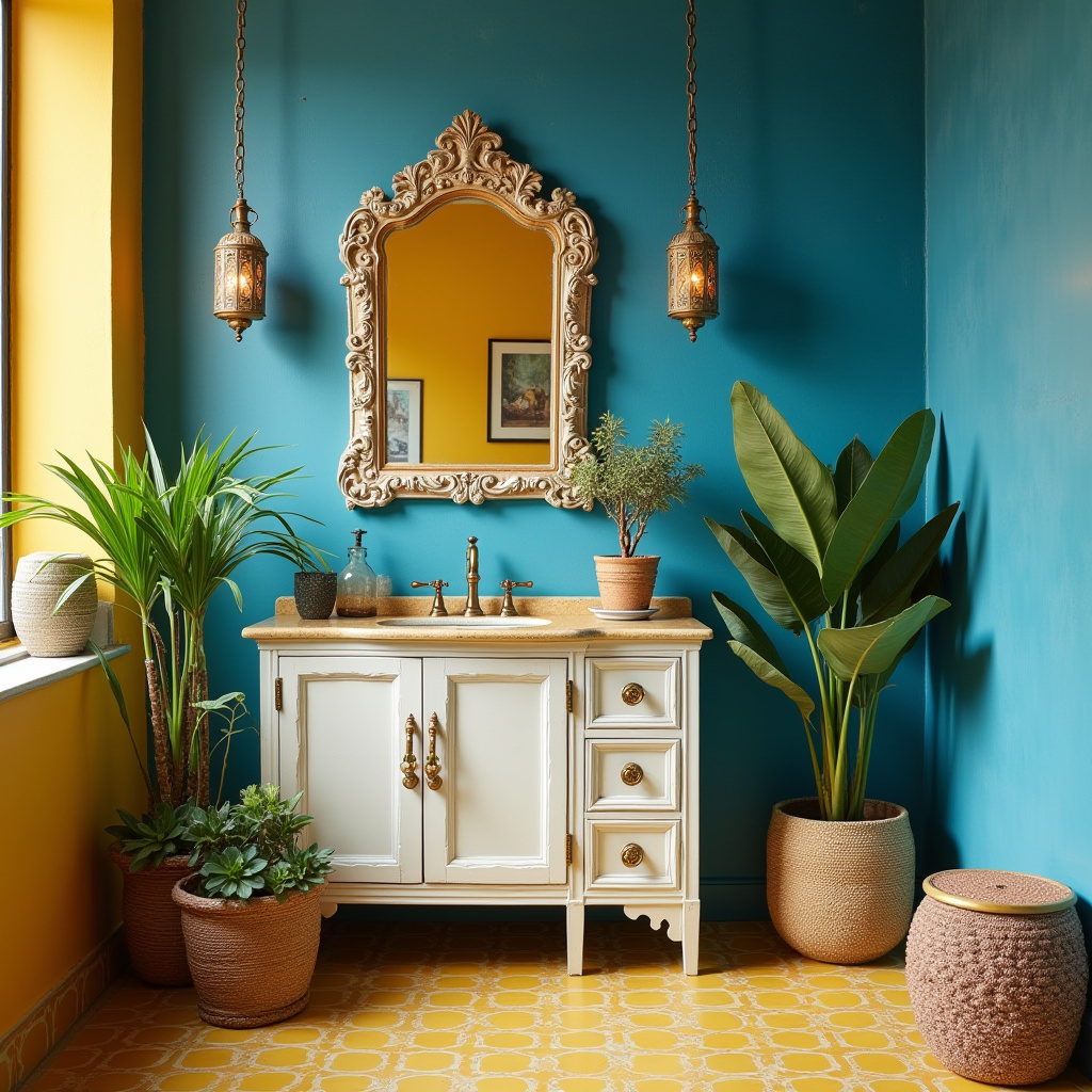yellow and blue bathroom 31