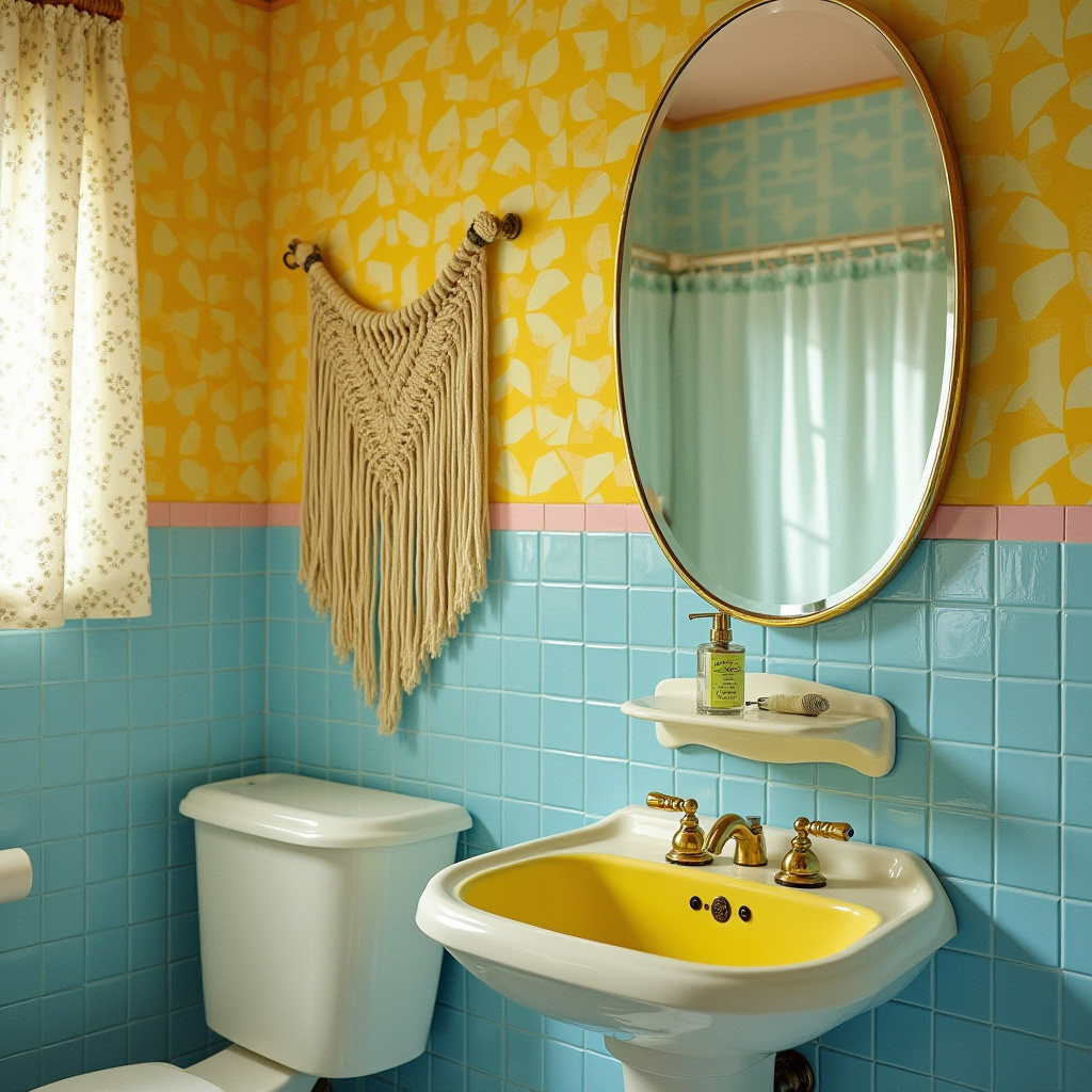 yellow and blue bathroom 36