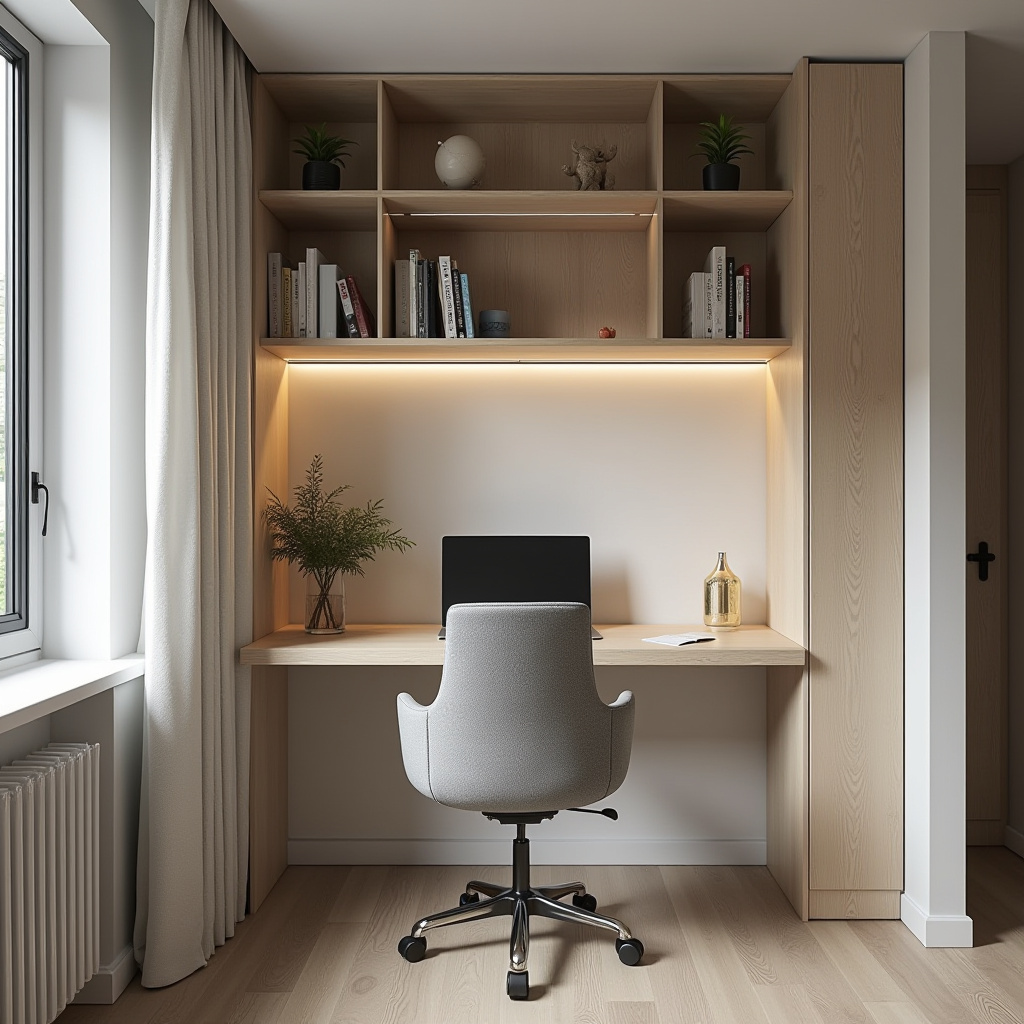 compact home office nook