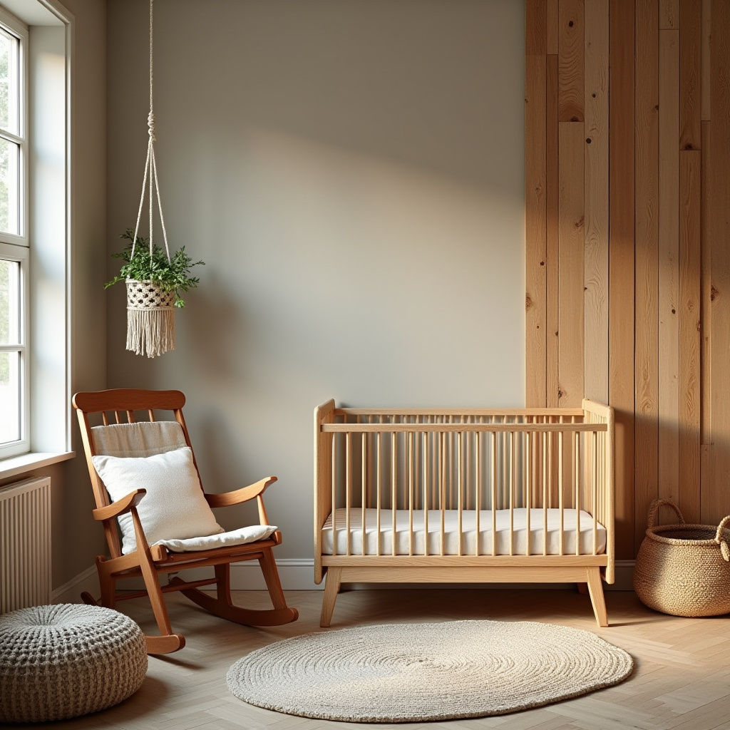 rustic modern nursery