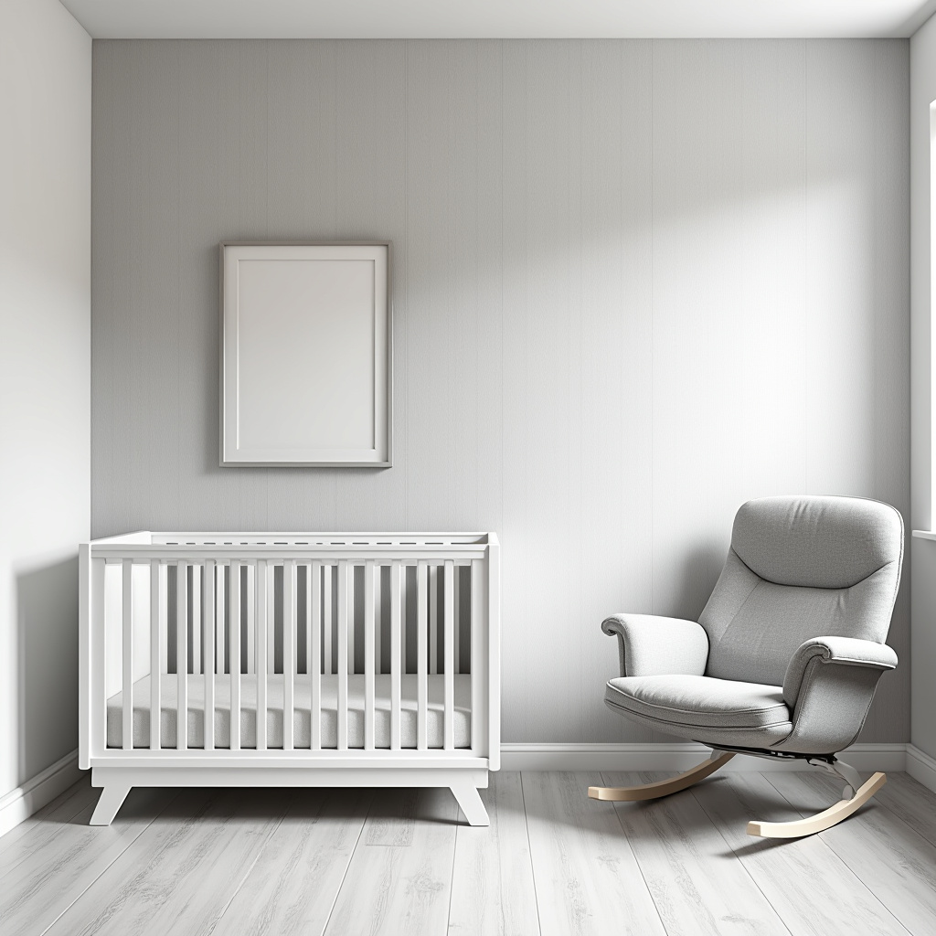 monochrome nursery details