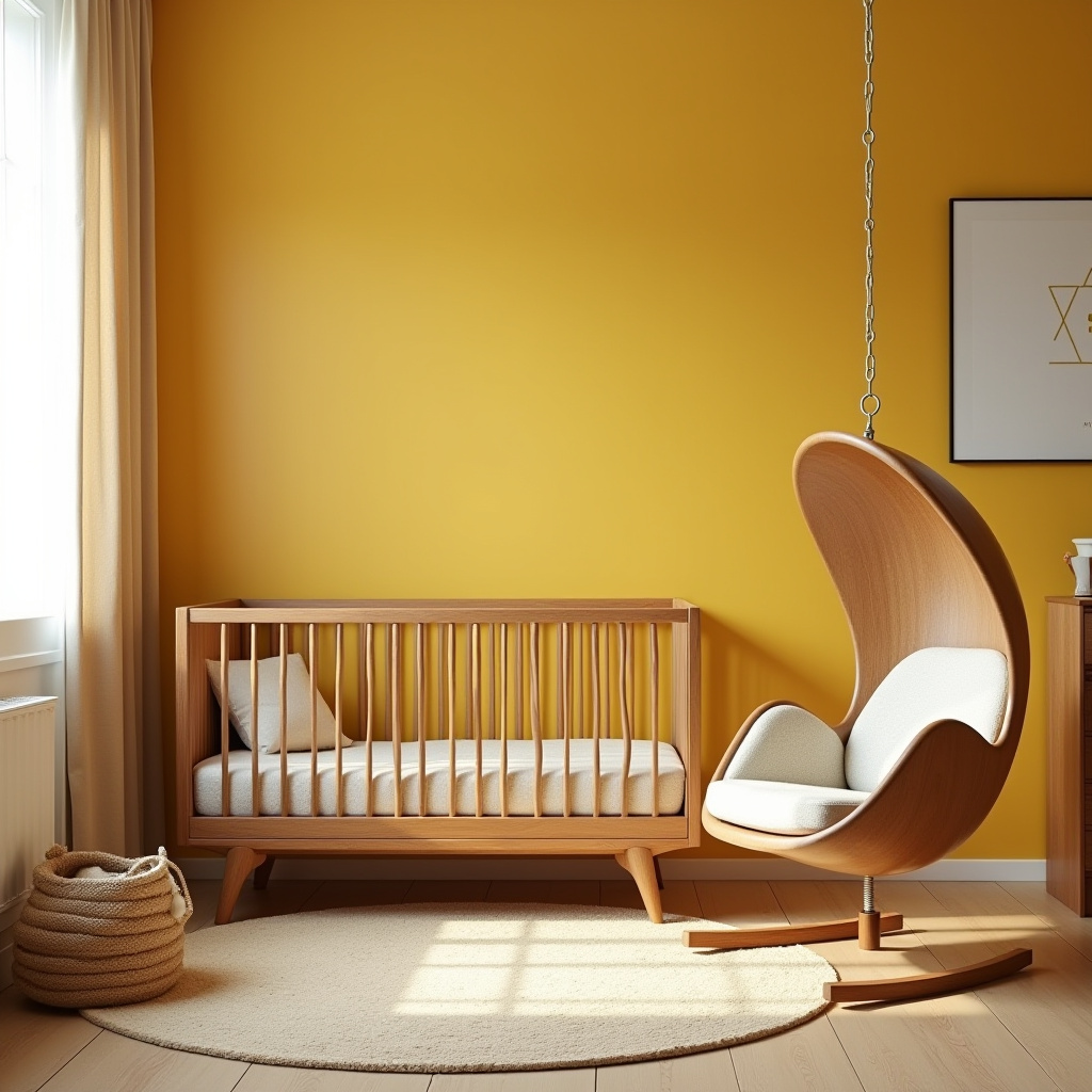 mid-century modern nursery
