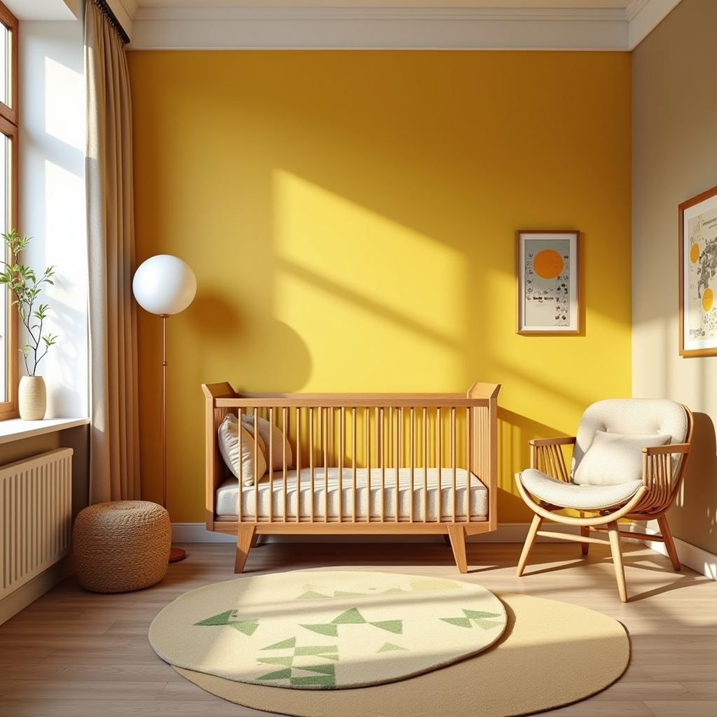 mid-century nursery details
