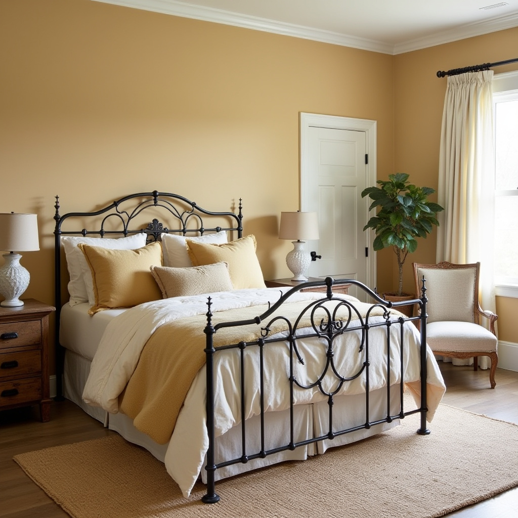 farmhouse bedroom paint colors soft wheat