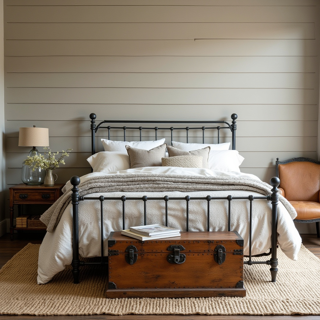 farmhouse bedroom paint colors rustic warm taupe