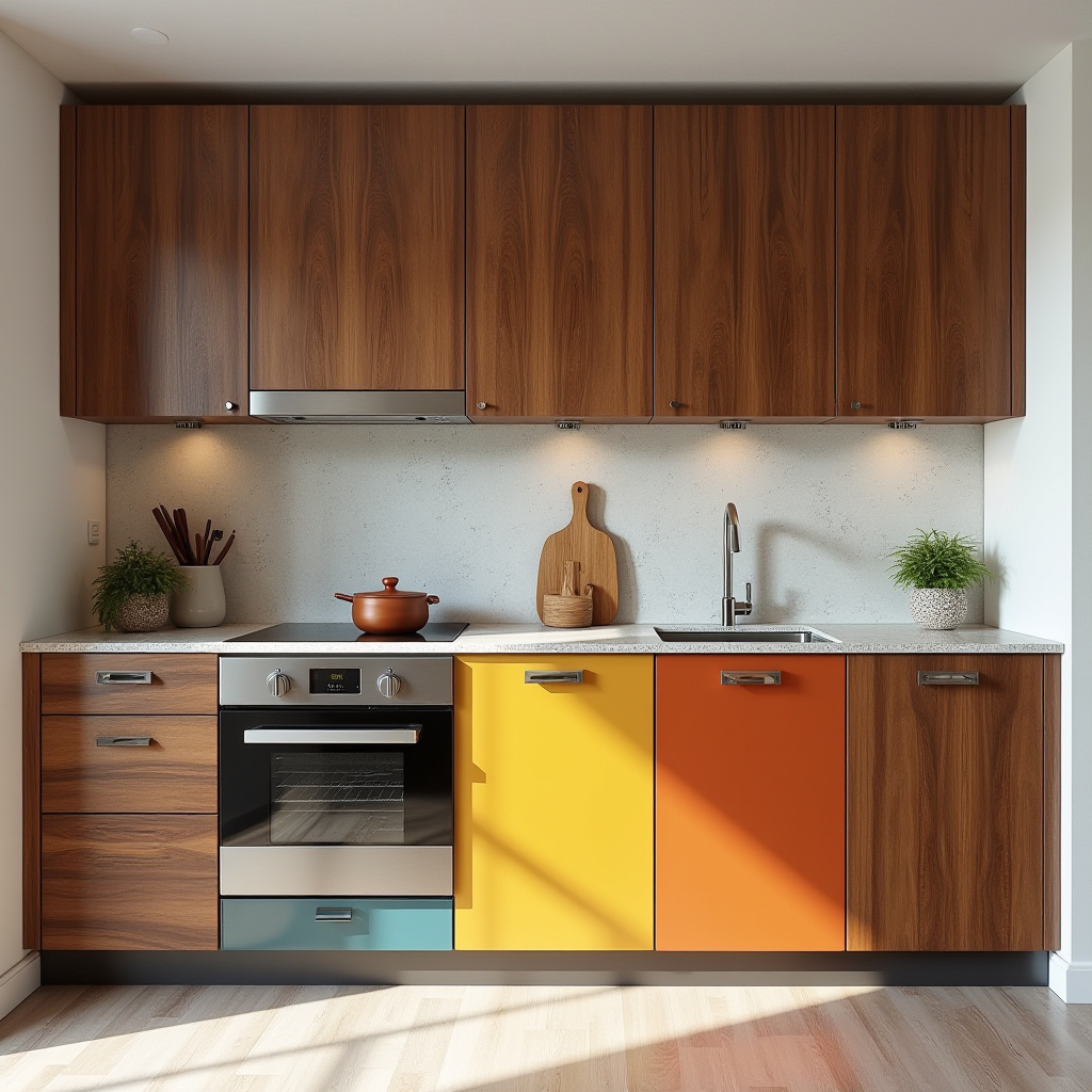 Mid-century modern kitchen cabinets