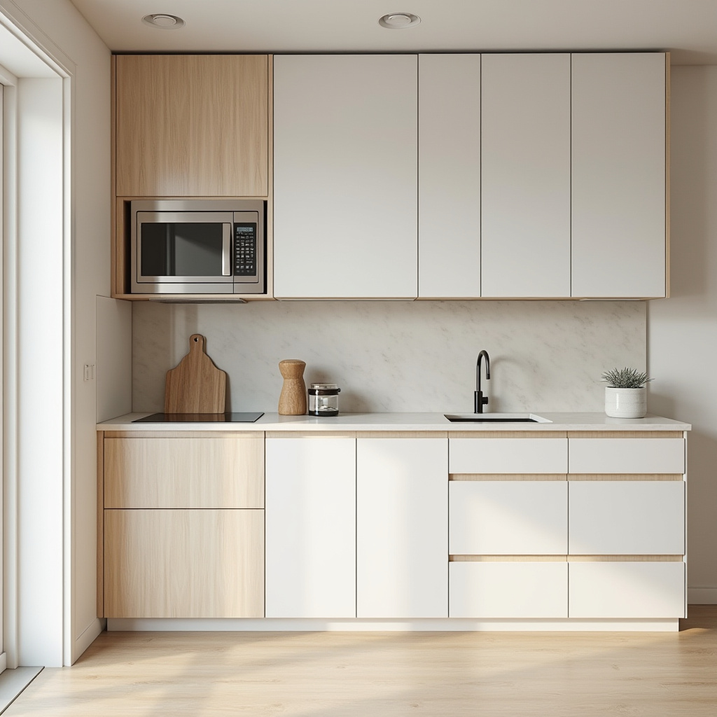 Zen minimalist kitchen cabinets