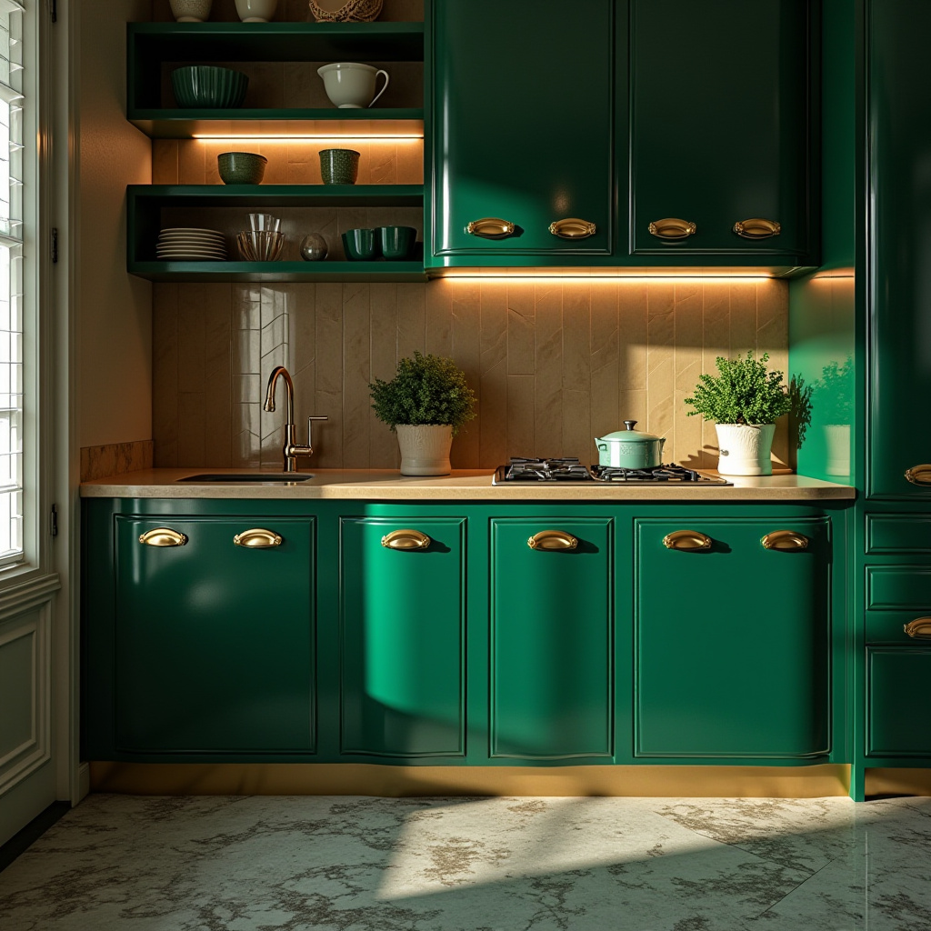 Art Deco kitchen cabinets
