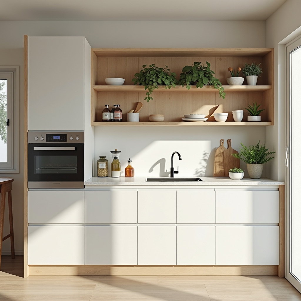 Californian minimalist kitchen cabinets