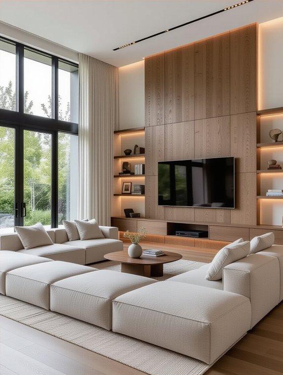 open concept living room design