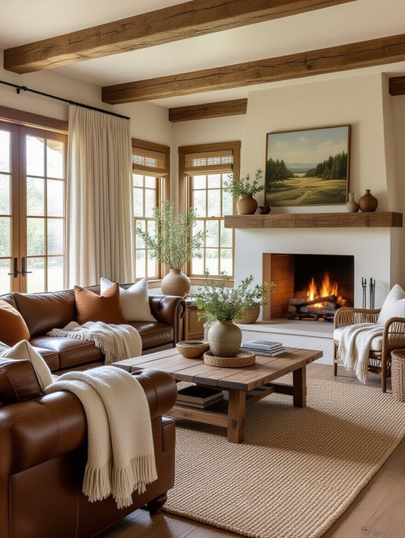 natural materials cozy atmosphere