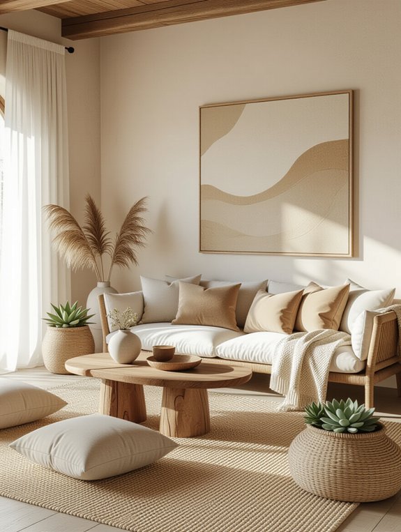 cozy textured living room