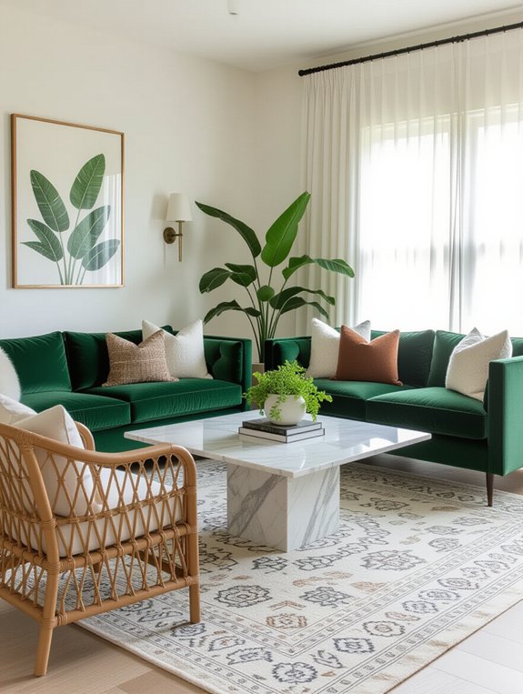 mixing textures for depth