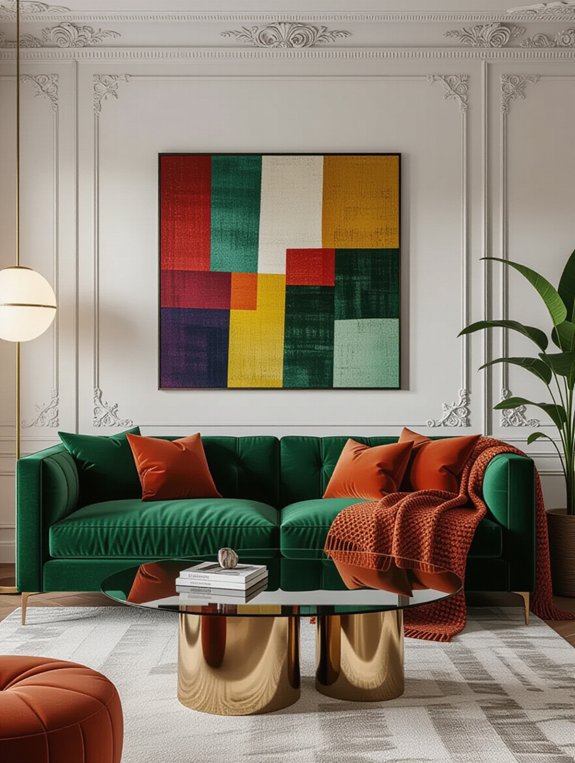 vibrant artistic living room