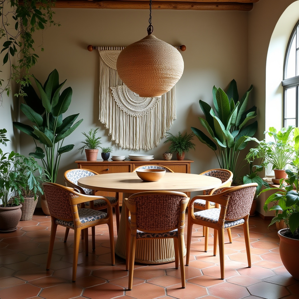 bohemian dining room