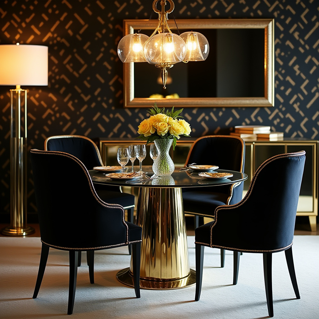 art deco dining room