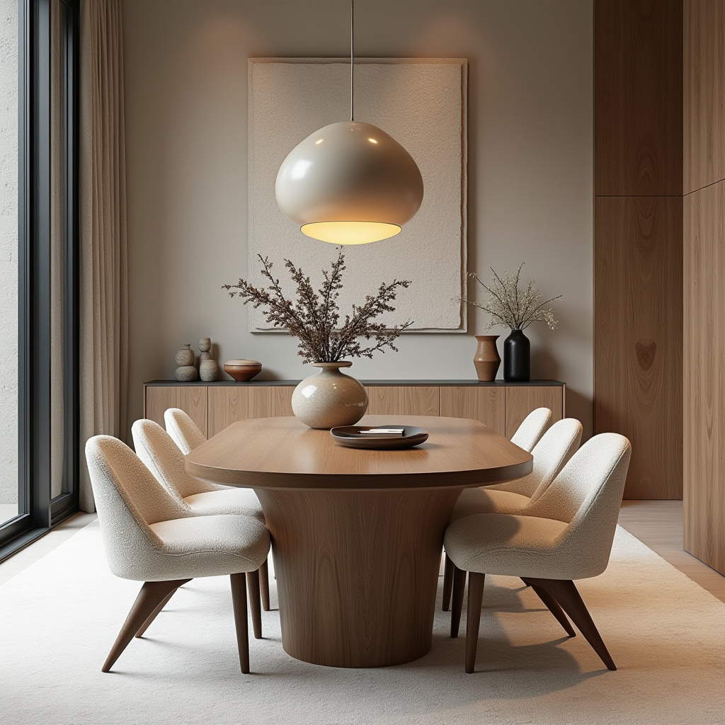 organic modern dining room