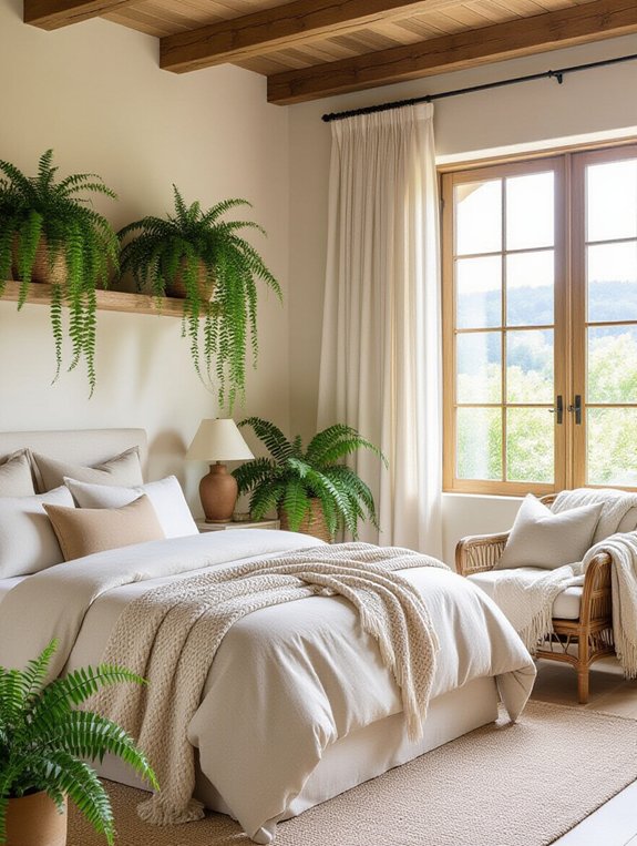 bedroom greenery for relaxation