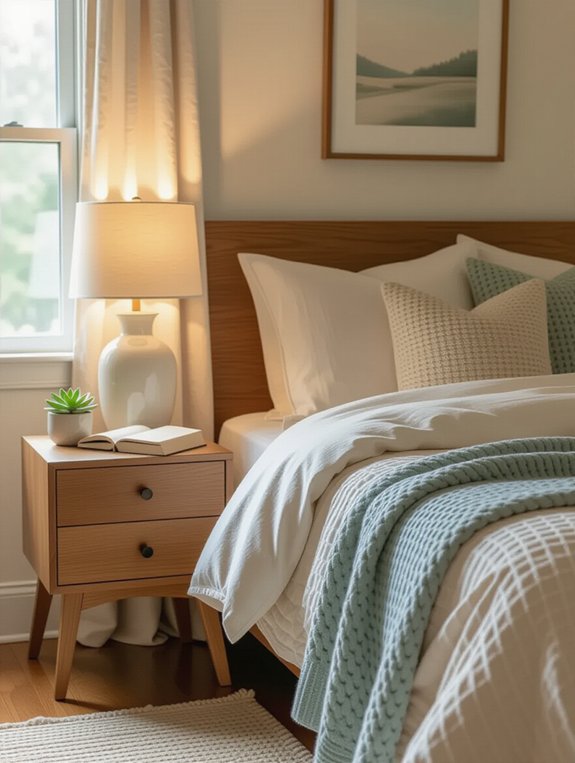 functional nightstand setup