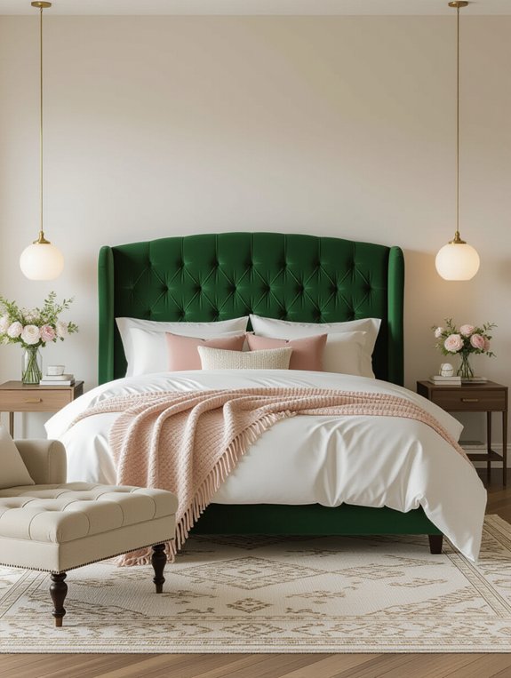 luxury bedroom touches