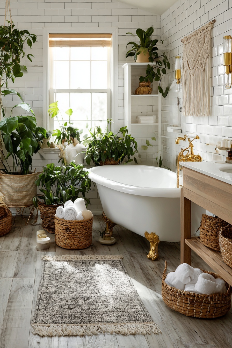 Utilize Woven Baskets for Stylish Organization