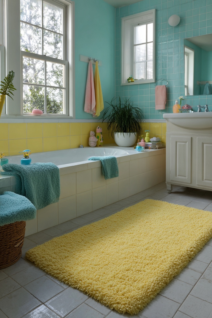 Yellow Bath Mat
