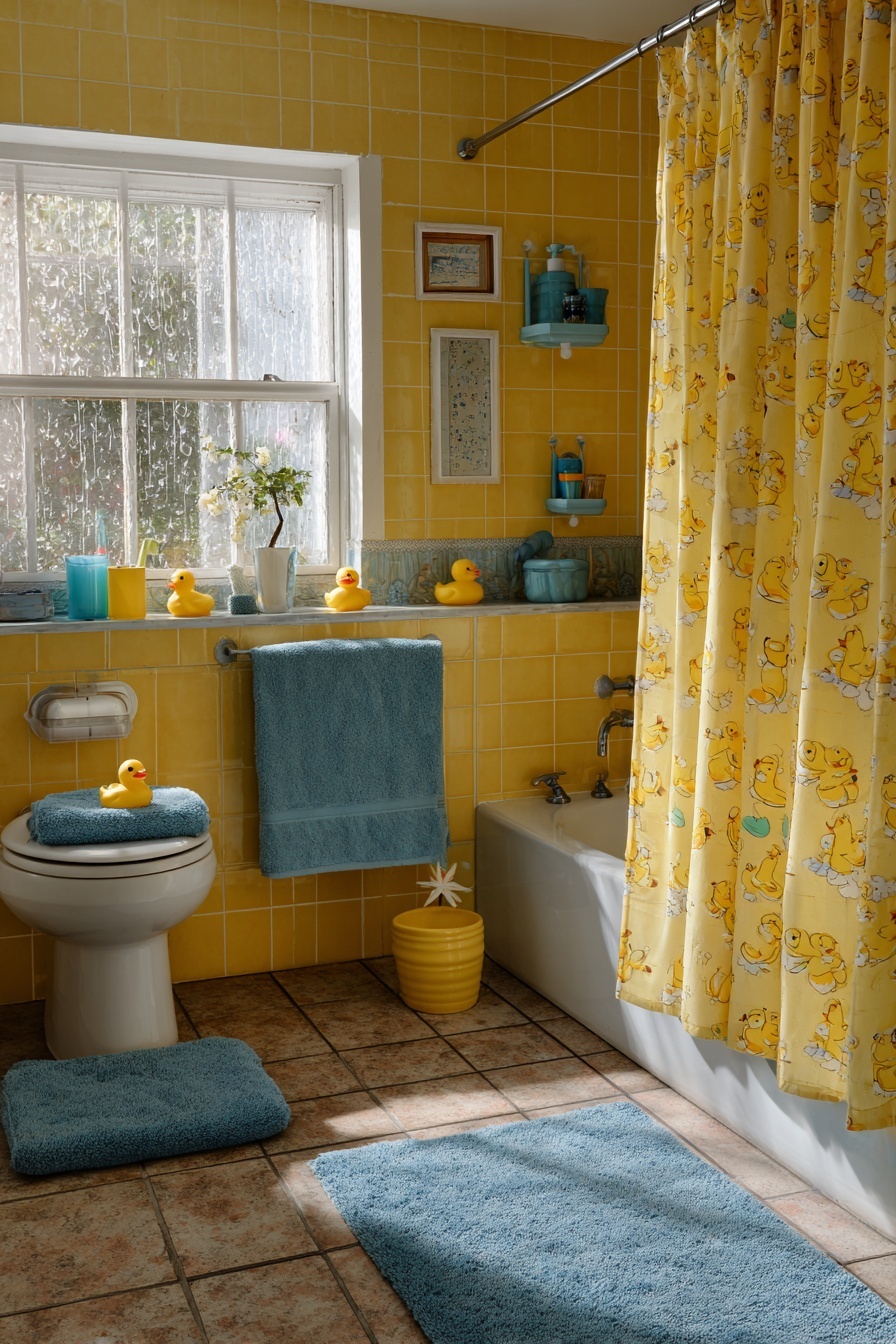 Yellow and Aqua Accessories