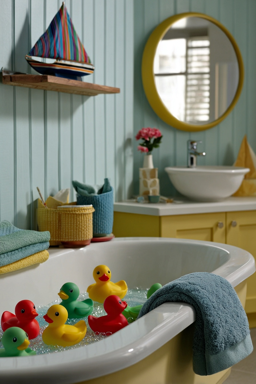 Colorful Bathtime Toy Sets